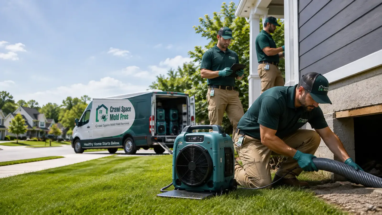 Crawl Space Mold Removal in Winburne, PA